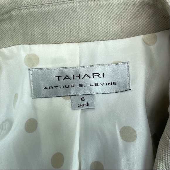 🍁 Tahari Arthur S Levine Lined Blazer Jacket Coat sz 6 - Picture 4 of 7